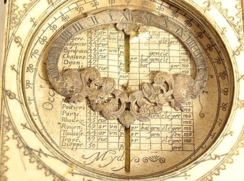 Cadran Solaire Universel Diptyque Lunaire Jacques Sénécal XVIIè