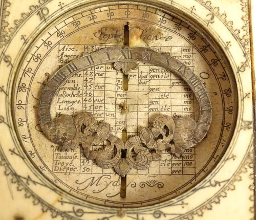 Cadran Solaire Universel Diptyque Lunaire Jacques Sénécal XVIIè