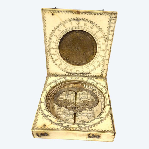Cadran Solaire Universel Diptyque Lunaire Jacques Sénécal XVIIè