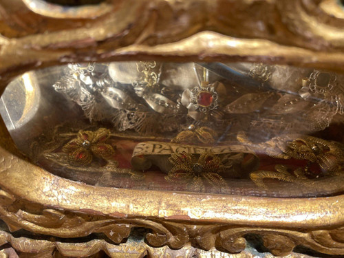 Hunting Venetian Reliquary - Saint Pacific - 18th century