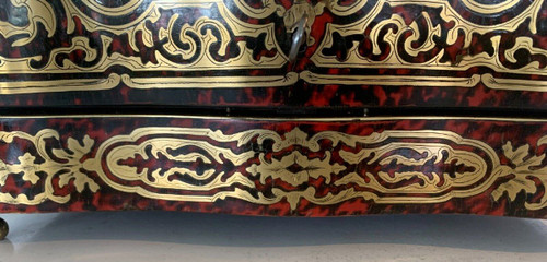 Complete Liquor Cellar In Boulle Marquetry Napoleon III Box XIX Century