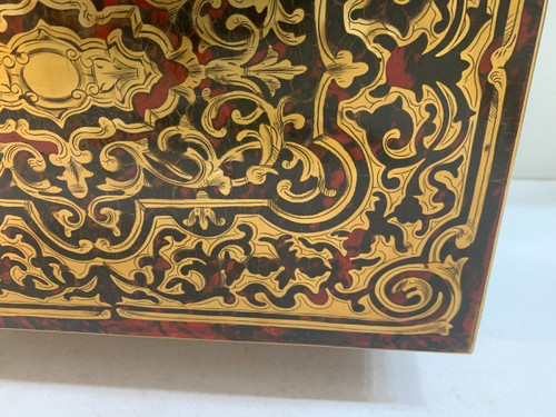 Complete Liquor Cellar In Boulle Marquetry Napoleon III Box XIX Century