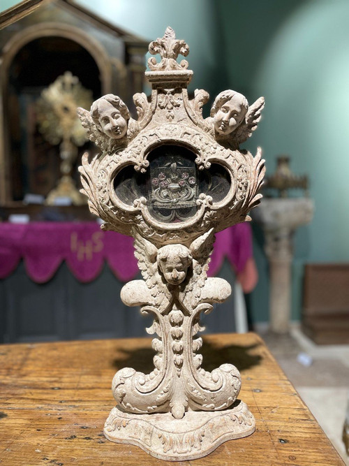 Monstrance Reliquaire De Saint Séverin -  XVIIIe