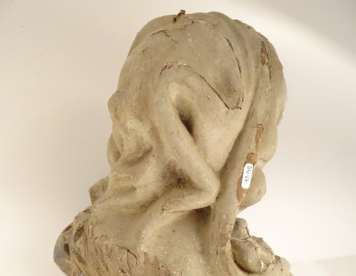Statue Buste Sainte Marie-Madeleine Magdala Bois Polychrome XVIIIè Siècle