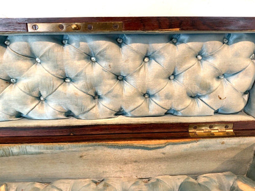 Portaoggetti In Thuya Loupe Napoleone III Boulle Intarsio XIX Secolo