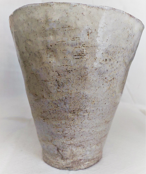 Vase tète visage vintage en céramique française par Sylvie Perin (circa 1950s)