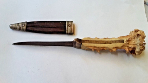 Fixed blade hunting knife, late 19th century