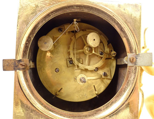 Clock Empire Bronze Triumphant Love Lion Who Could Resist Me 19th century