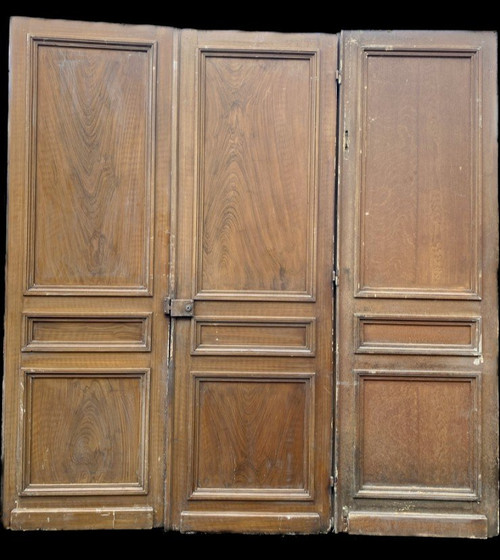 Suite Of Three Passage Doors In Solid Fir XX Century