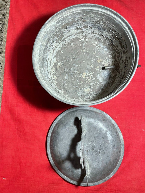 Fontana Acqua Santa O Battesimale In Peltro - Inizio XVIII Secolo