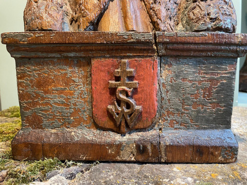 Saint Wenceslas- Sculpture En Bois Du XVIIe