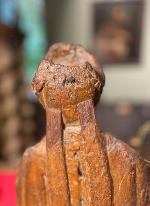 Saint Wenceslas- Sculpture En Bois Du XVIIe