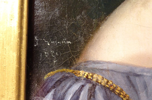 HST-Porträt Julie Volpelière Junge Frau Empire Stuckrahmen 1829 Neunzehnter