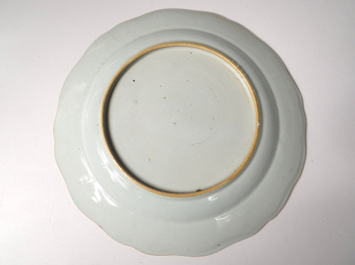 5 Assiettes 1 Plat Compagnie Indes Armoirié Visdelou Bonamour Qianlong 18è