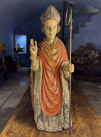Santo Vescovo Seduto Originale - XVII