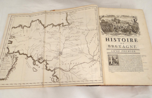 Libri di storia ecclesiastica Bretagna Morice Arms Anne Bretagne 18th