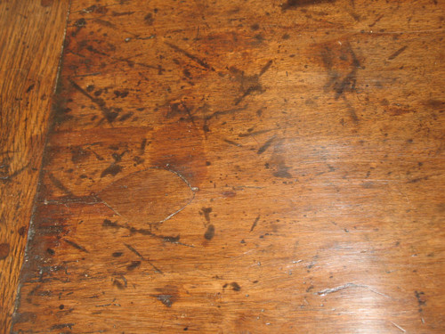 Writing table desk with drawer Louis XIII period in solid wood 17th