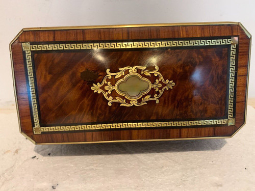 Napoleon III Tea Box Boulle Marquetry Box XIX Century