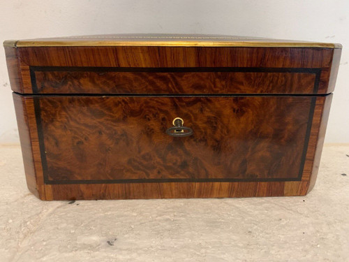 Napoleon III Tea Box Boulle Marquetry Box XIX Century