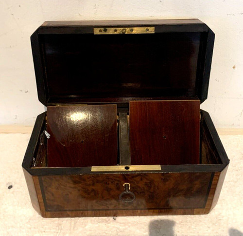 Napoleon III Tea Box Boulle Marquetry Box XIX Century