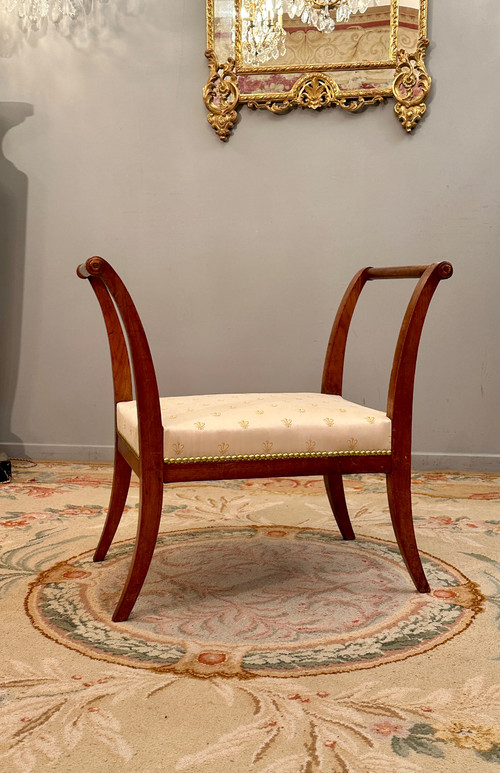 Pair Of Curules Stools From The Directoire Period Around 1795