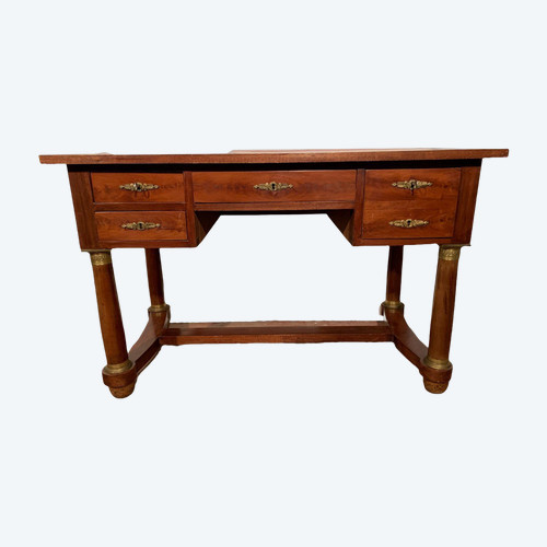 Empire Style Desk In Mahogany And Veneer XX Century