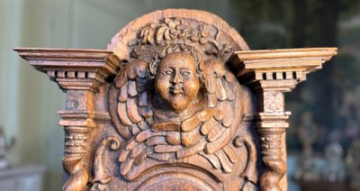 Walnut Tabernacle Front - 17th century