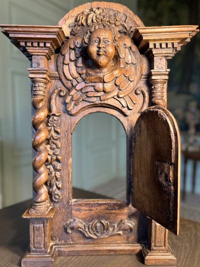 Walnut Tabernacle Front - 17th century