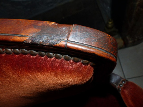 Coppia di poltrone cabriolet in faggio Luigi XV del XVIII secolo