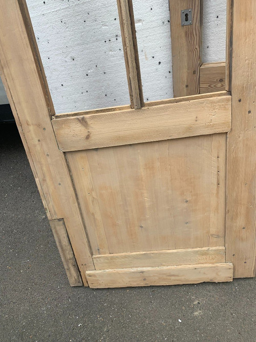 Suite De Trois Portes De Séparation En Sapin XX Siècle