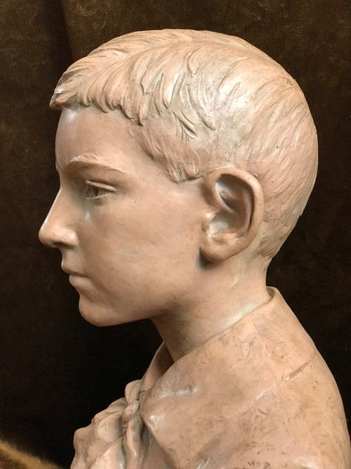 Busto di ragazzo, Émile Truffot (1843-1895)