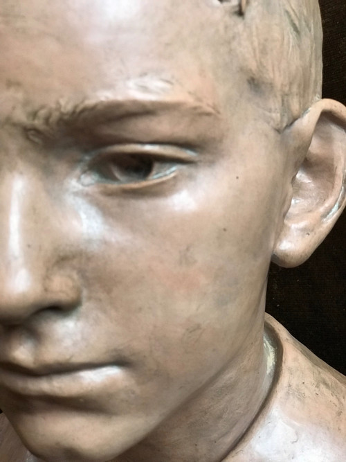 Busto di ragazzo, Émile Truffot (1843-1895)