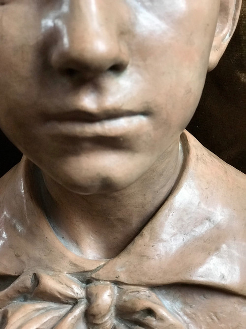 Busto di ragazzo, Émile Truffot (1843-1895)