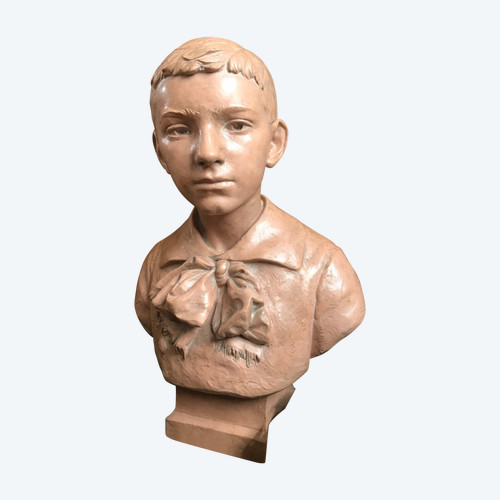 Busto di ragazzo, Émile Truffot (1843-1895)