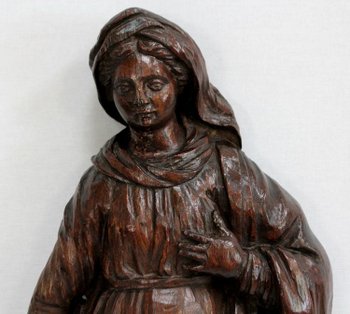 Statua di un Santo in quercia - XIX secolo