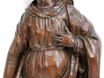 Statua di un Santo in quercia - XIX secolo