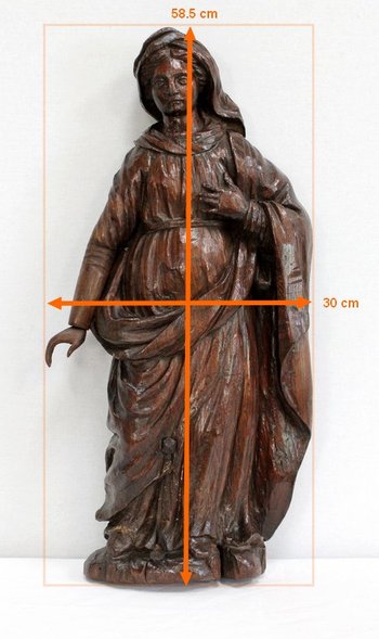 Statua di un Santo in quercia - XIX secolo