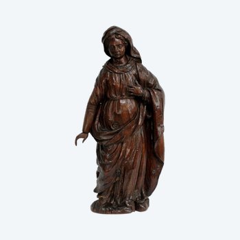 Statue en Chêne d’une Sainte - XIXe