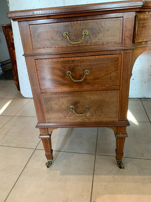 Bureau Et Son Fauteuil Tournant Angleterre XIX Siècle