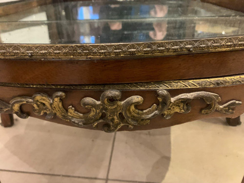 Vetrina Napoleone III In Mogano E Bronzo Cesellato XX Secolo