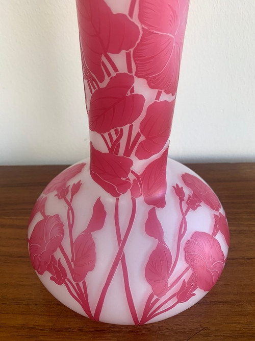 Vase Cristallerie De Pantin Period Stumpf, Touvier, Viollet & C