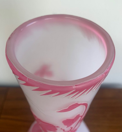 Vase Cristallerie De Pantin Period Stumpf, Touvier, Viollet & C
