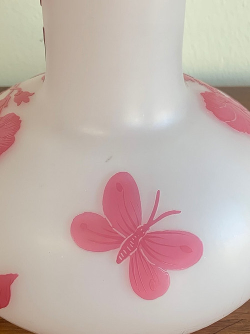 Vase Cristallerie De Pantin Period Stumpf, Touvier, Viollet & C