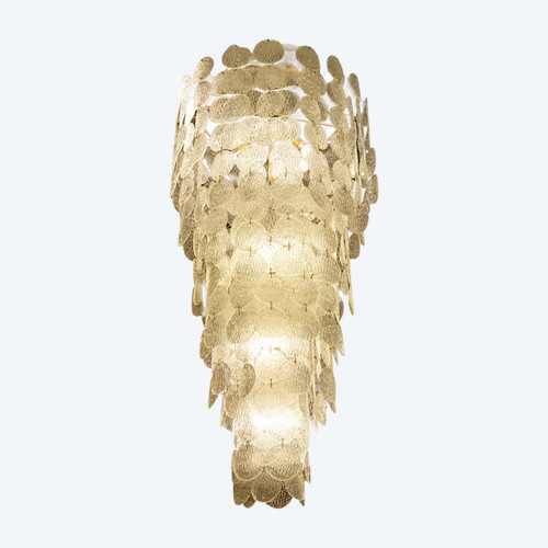 Large Murano glass chandelier, 1970s