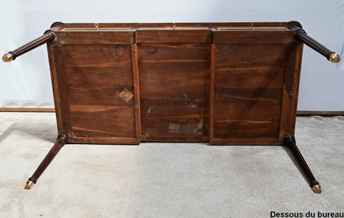 Bureau Plat en Acajou, style Louis XVI – 1ère Partie du XIXe