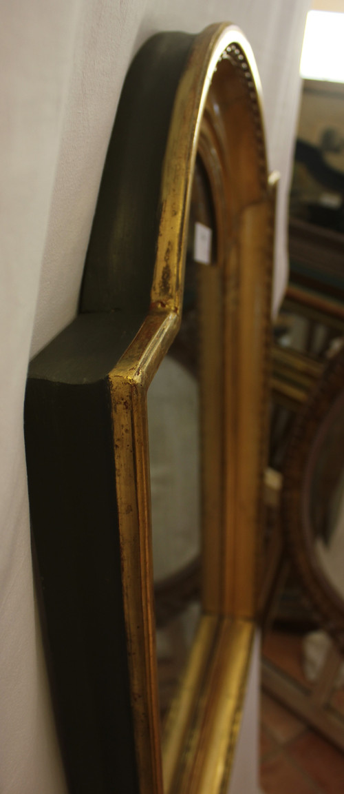 Miroir Ancien Feuille d'Or, Verre Mercurisé 65 X 95 Cm