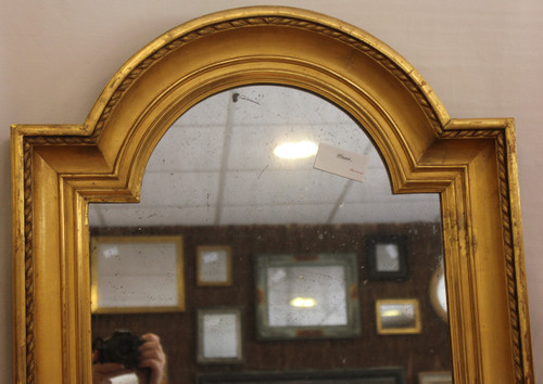 Miroir Ancien Feuille d'Or, Verre Mercurisé 65 X 95 Cm