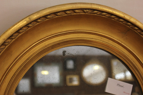 Miroir Ancien Feuille d'Or, Verre Mercurisé 65 X 95 Cm