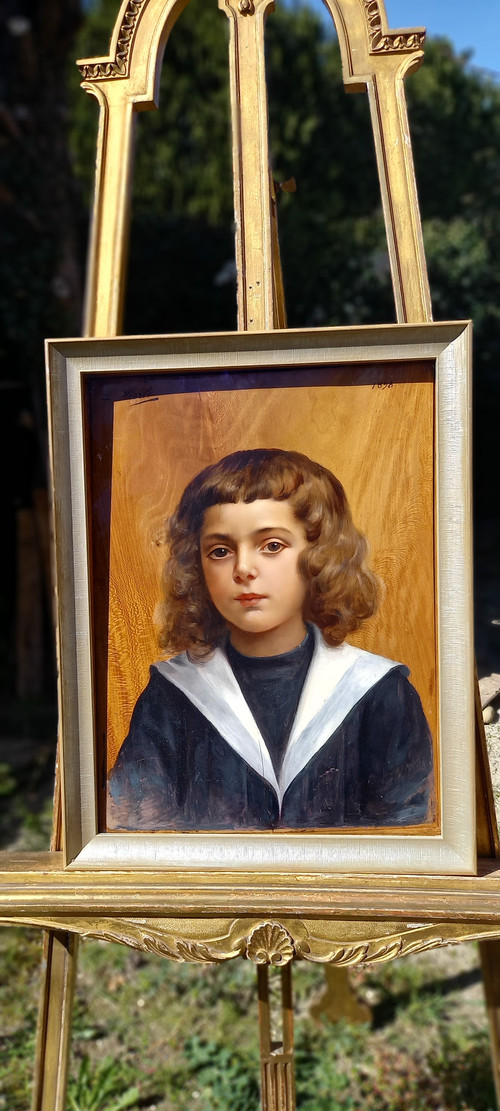 Huile sur bois/Louis Hierle 1898