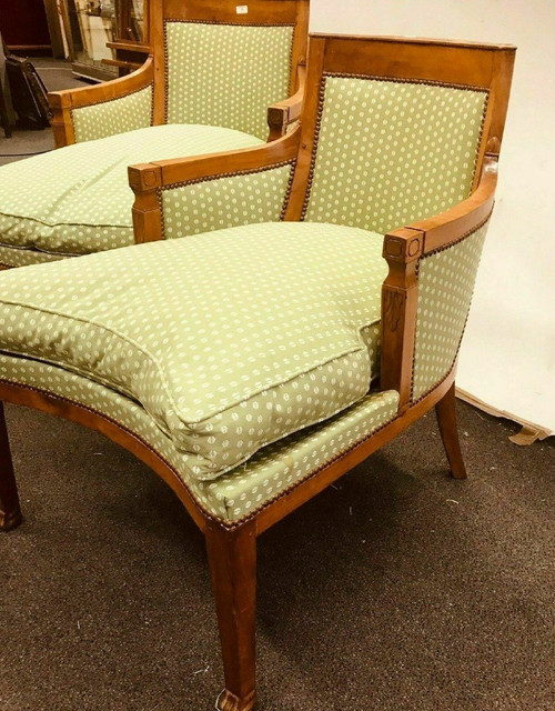 Duchesse Brisée De Style Directoire En Bois Naturel XX Siècle